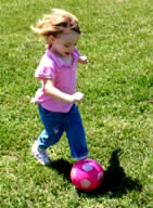 Little Girl Dribbling